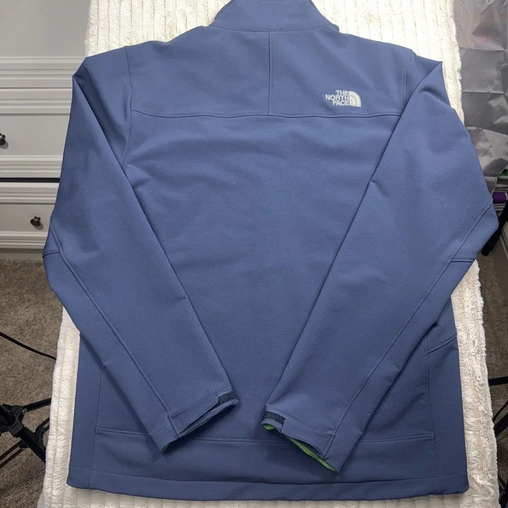 The‎ North Face Jacket Mens Med Blue Apex Pneumatic Softshell Windwall NWOT Mint